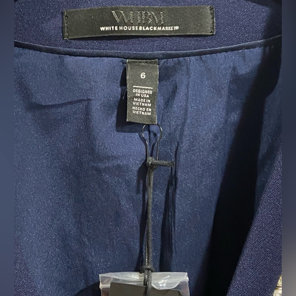 NWT White House Black Market Women Ecru Jacket 6 - Picture 3 of 8